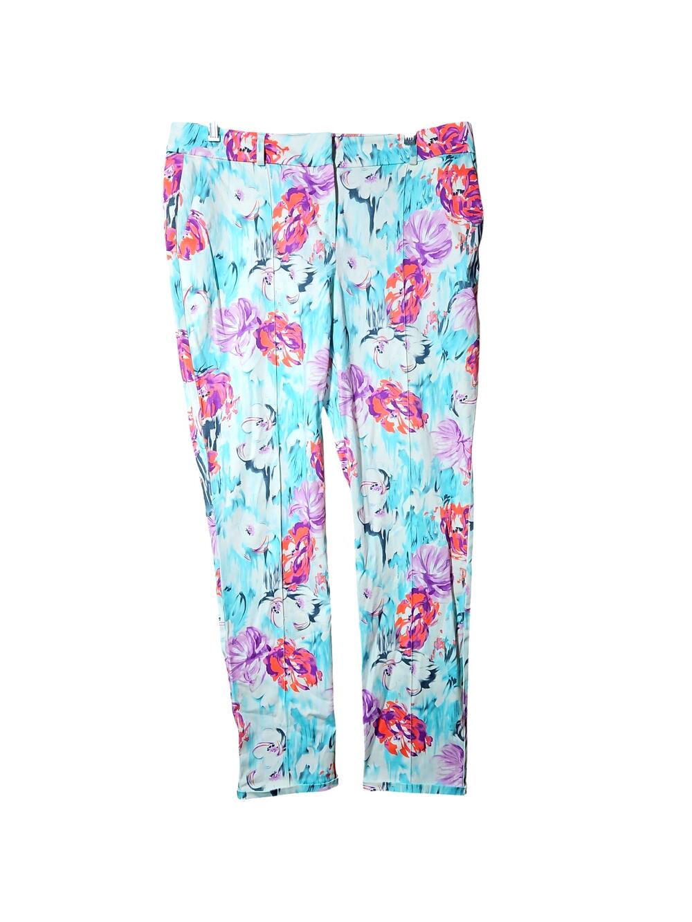 IPEKYOL Floral Dress Pants with Pockets Size 12